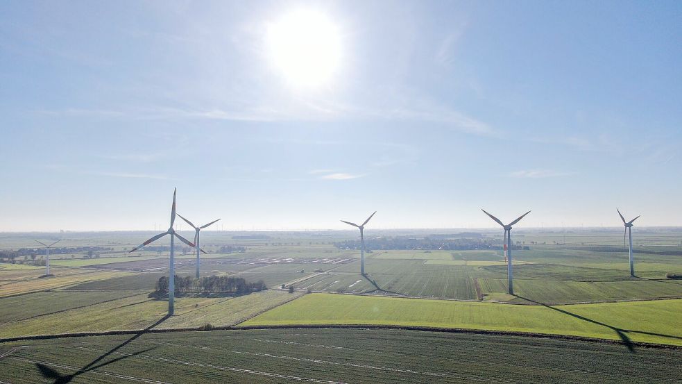 Mehr als 40 Prozent der Gewerbesteuereinnahmen stammen aus regenerativen Energien. Vor allem: Windenergie. Foto: Hock/Archiv