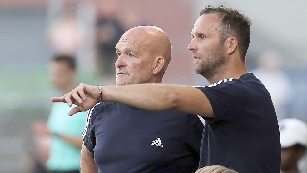 Stefan Emmerling (links) und Markus Unger schätzen sich gegenseitig – und bilden bei Kickers ein harmonisches Trainer-Duo.