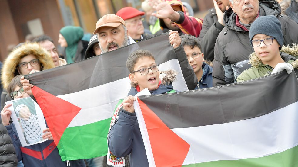 Die Demonstration in der Innenstadt lief friedlich ab. Foto: Ortgies