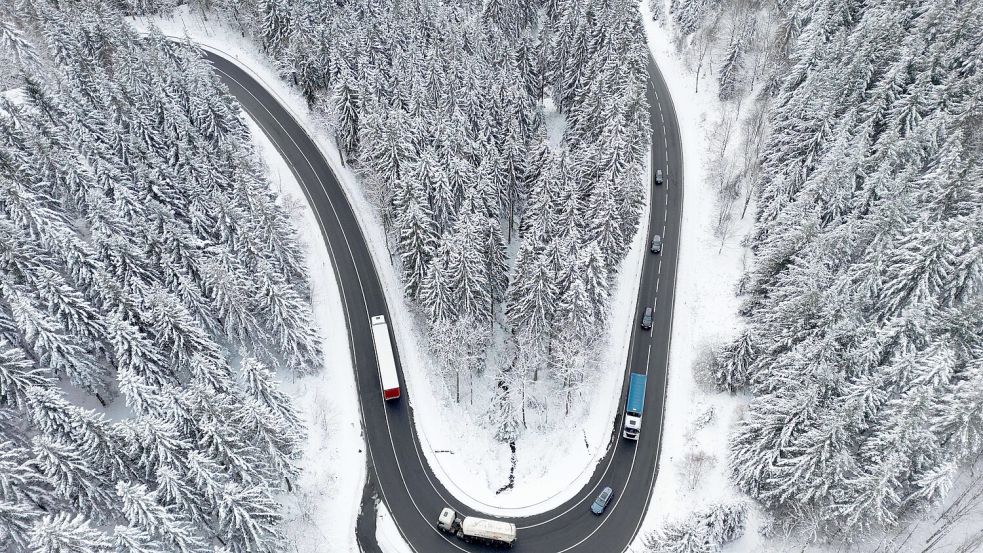 Winter im Harz: In Niedersachsen ist am Wochenende Schneefall zu erwarten. Foto: dpa/Frank Neuendorf