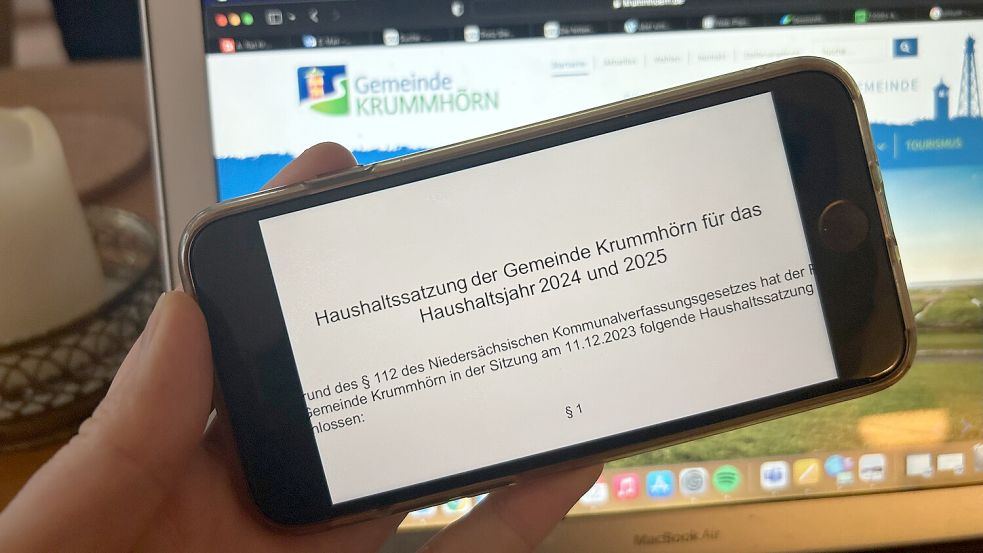 Der Rat der Gemeinde Krummhörn hat den Doppelhaushalt für 2024 und 2025 beschlossen. Foto: Weiden