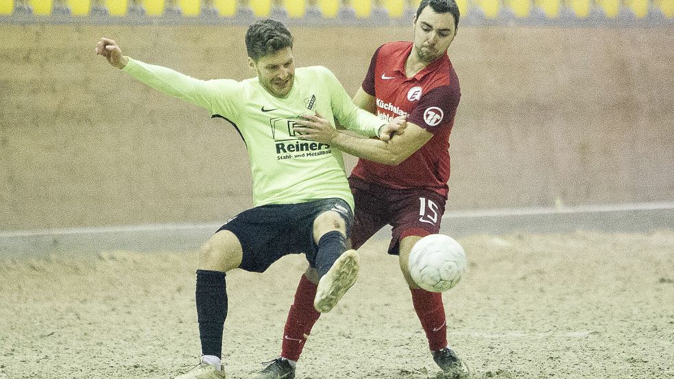 GW Firrel (vorne) ist diesmal wieder in der Reithalle in Timmel dabei, Dauergast Eintracht Nordhorn nicht. Foto: Doden/Emden