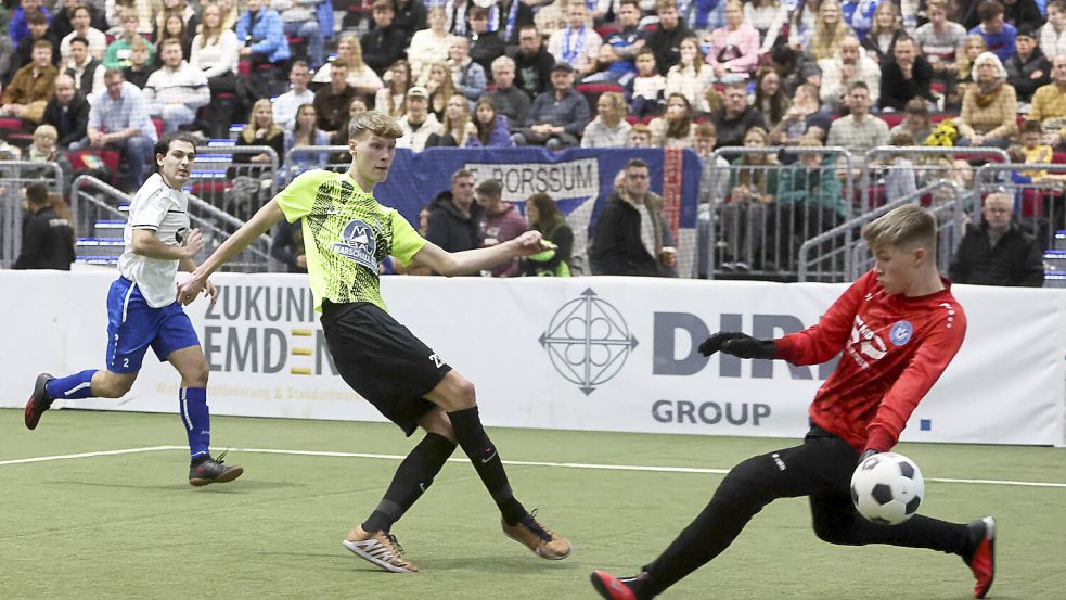 Titelverteidiger SF Larrelt kam problemlos weiter. Foto: Doden/Emden