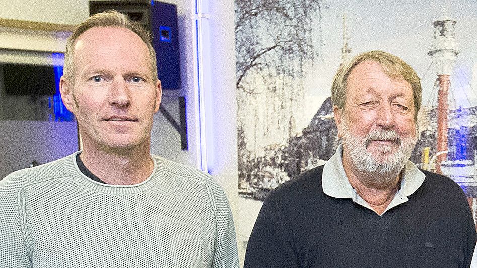Eckhard Sanders (links) und Klaus van Ahrens gehörten 2020 zu den Gründungsmitgliedern im Wirtschaftsbeirat. Archivfoto: Doden/Emden