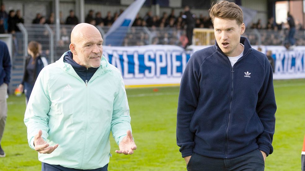 Stefan Emmerling (links) und Henning Rießelmann konnten den Kader nochmals verstärken. Foto: Doden/Emden