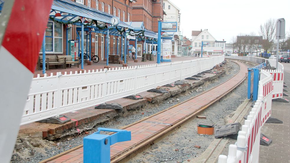 Am Inselbahnhof kann man ab 10. Januar nicht mehr ein- und aussteigen. Foto: Ferber