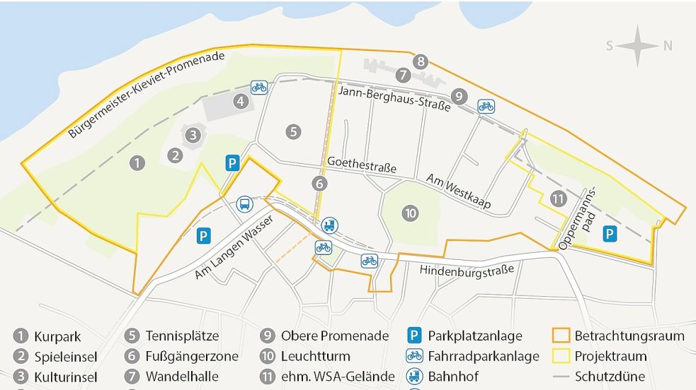 Das Sanierungsgebiet umfasst nicht nur die Kulturinsel. Grafik: Kreativgruppe