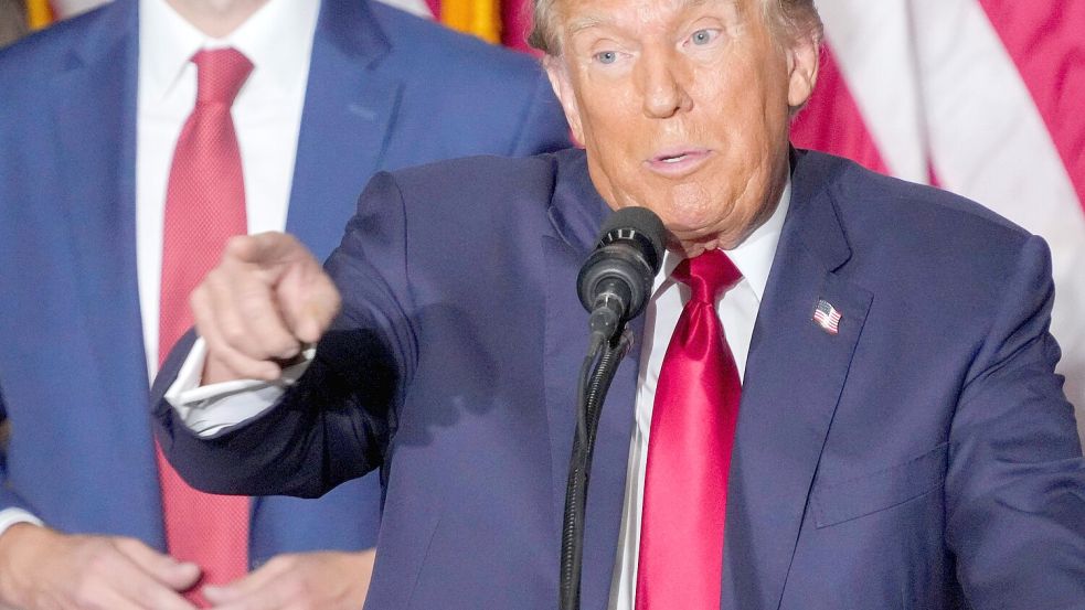 Hat die Vorwahl der Republikaner im US-Staat Iowa klar gewonnen: Ex-US-Präsident Donald Trump. Foto: www.imago-images.de