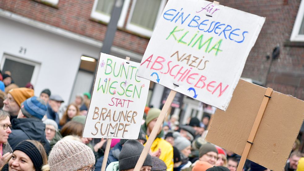 Die Aussagen sind eindeutig: Demokraten wollen keinen Rechtsextremismus. Foto: Wagenaar