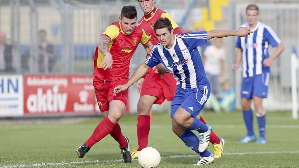 Auch in ganz jungen Jahren war Tido Steffens bei den Herren von Kickers Emden schon ein Torgarant. Archivfoto: Doden/Emden