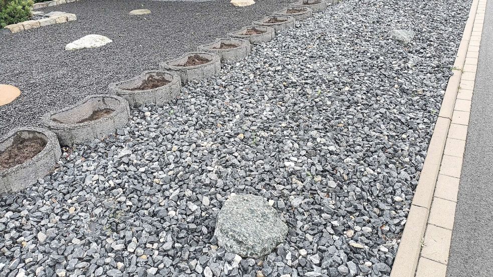 Eine Variation verschieden großer Steine wurde in diesem Vorgarten angelegt. Foto: Vogt/Archiv