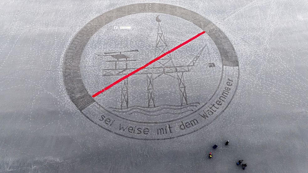 Das fertigte Strandbild aus der Drohnen-Perspektive. Foto: Ben Mente