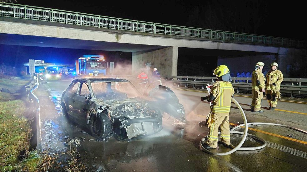 Am frühen Freitagmorgen ist es auf der A1 bei Wildeshausen zu einem schweren Unfall gekommen. Foto: NWM-TV