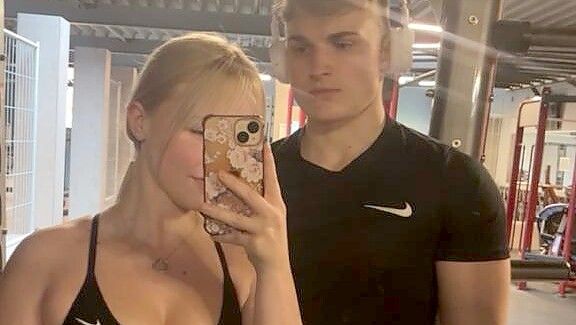 Das Paar geht gemeinsam auch gerne ins Fitnessstudio. Foto: Privat