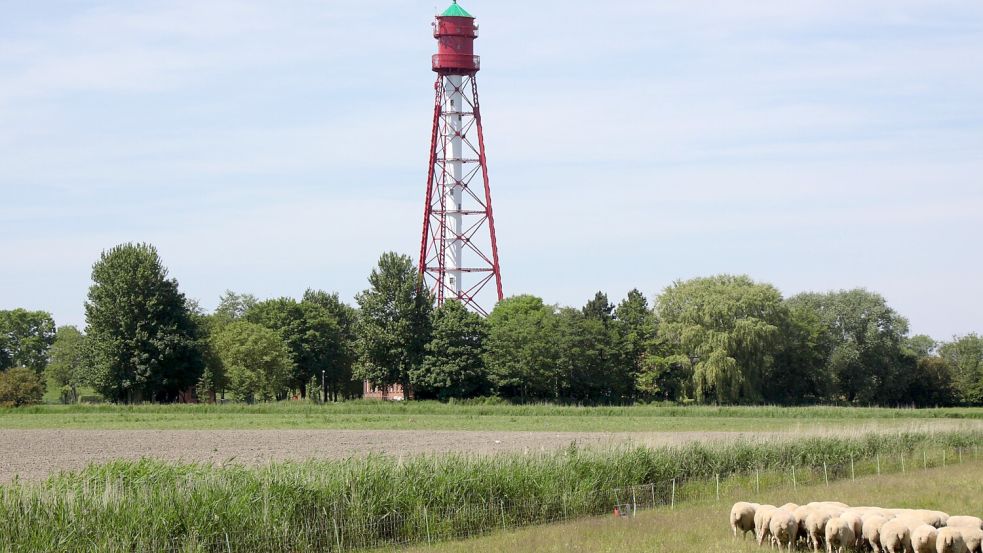 Der Leuchtturm Campen ist der Eifelturm Ostfrieslands. Foto: Archiv