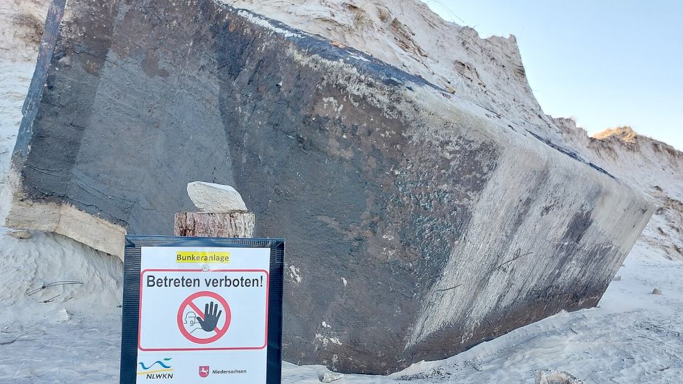 Der Bunker im Borkumer Ostland entstand im Zuge des Ersten Weltkrieges. Foto: Ferber