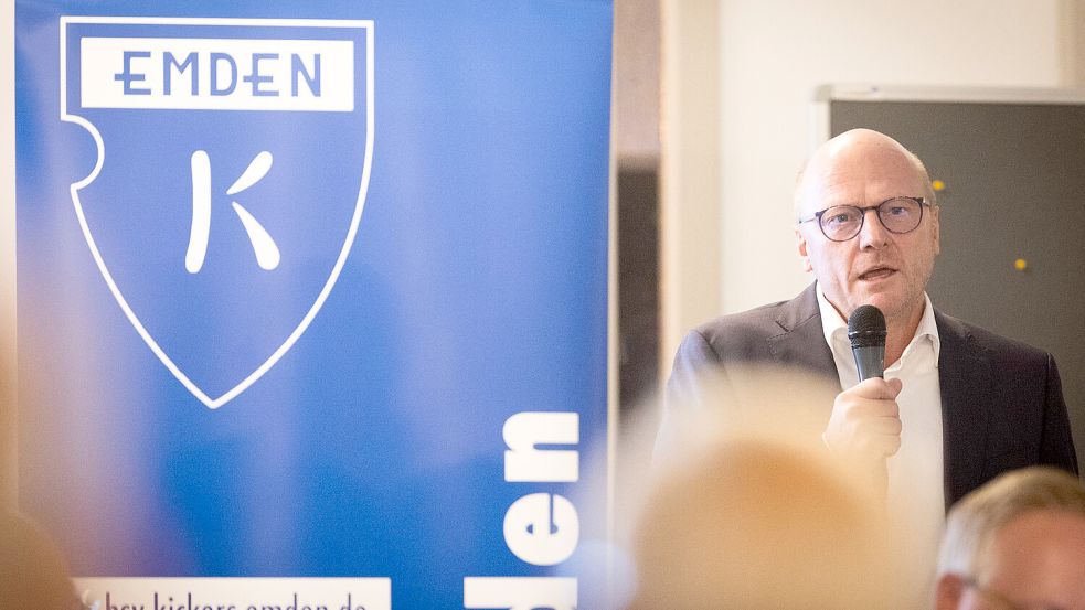 Hendrik Poppinga sprach bei der letzten Mitgliederversammlung Ende September als Mann aus dem Wirtschaftsbeirat. Nun konnte er nicht anwesend sein. Archivfoto: Doden