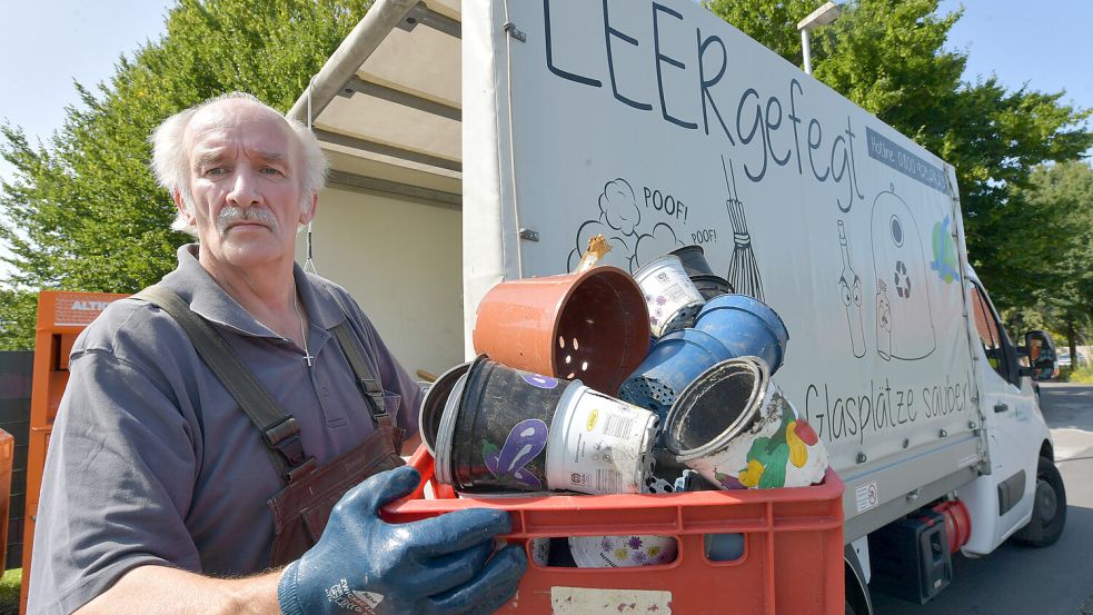 Wilfried Boelen ist im Kampf gegen den Müll im Einsatz. Foto: Ortgies/Archiv