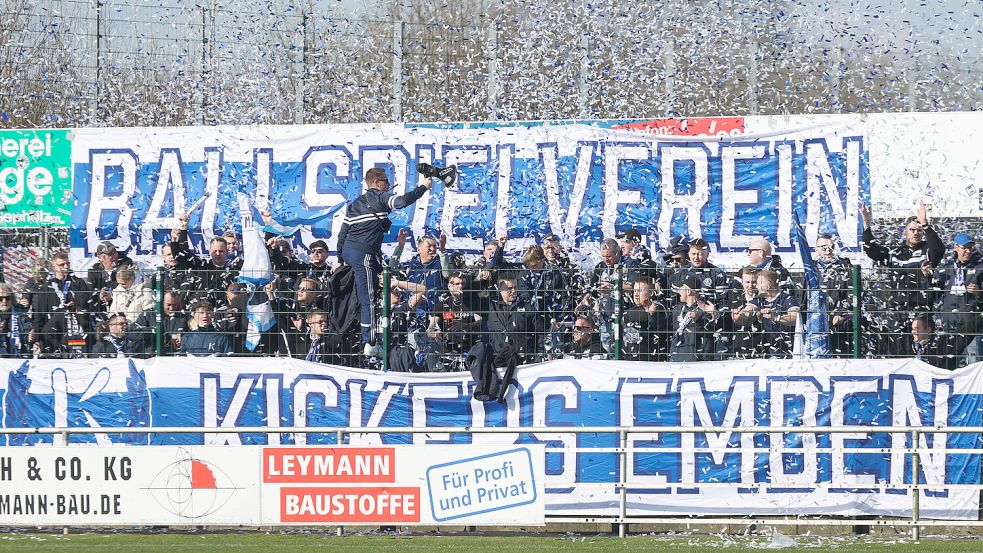 Die Fans sind diese Saison ein Faustpfand für den BSV Kickers. Foto: Doden/Emden