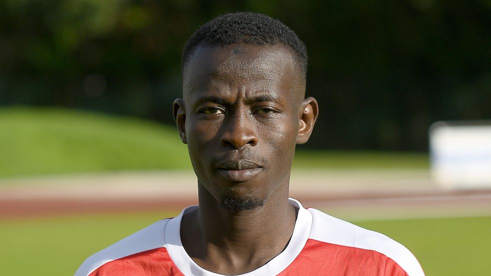 Moustapha Camara zeigte eine starke Leistung und schoss das goldene Tor. Foto: Doden/Blomberg