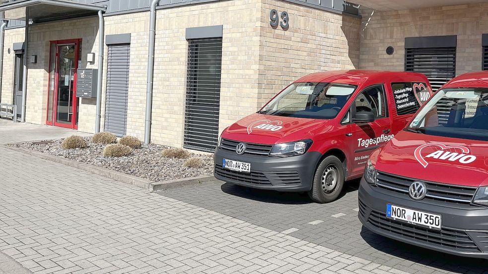 Die Awo-Sozialstation Norden gibt ihre Tagespflege-Einrichtung für Senioren an der Hermann-Allmers-Straße auf. Was aus den Räumen wird, ist noch unklar. Sie gehören dem Awo-Bezirksverband Weser-Ems. Foto: Awo-Sozialstation Norden