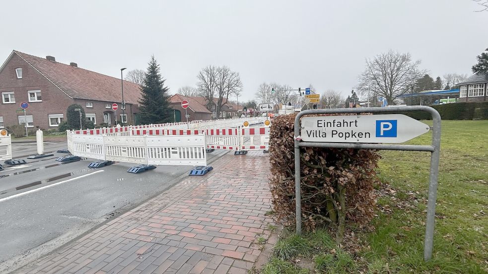 Auch Fußgänger müssen kleine Umwege gehen. Foto: Heinig