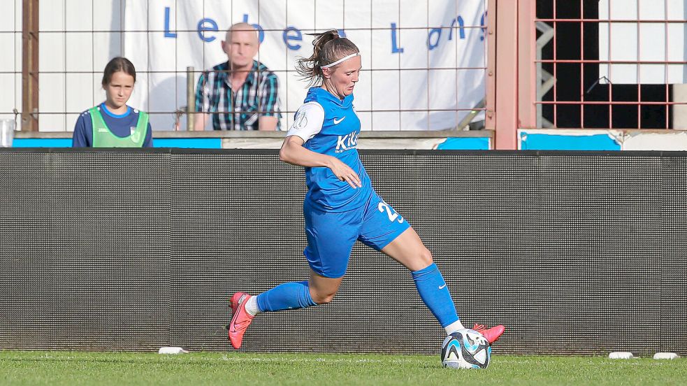 Trägt beim SV Meppen die Nummer 23: Ayleen Seyen aus Flachsmeer. Foto: Imago