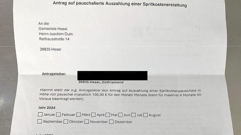 Unten sollen dann noch die Bankdaten eingetragen werden. Foto: privat