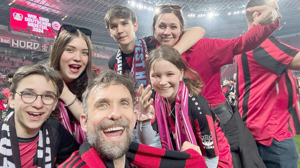 Familie Braun aus der Krummhörn feierte den Titelgewinn ausgiebig.