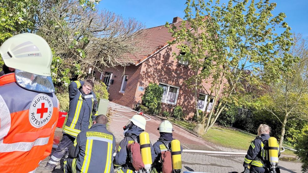 In einem Einfamilienhaus in Pewsum hat es gebrannt. Foto: Wagenaar