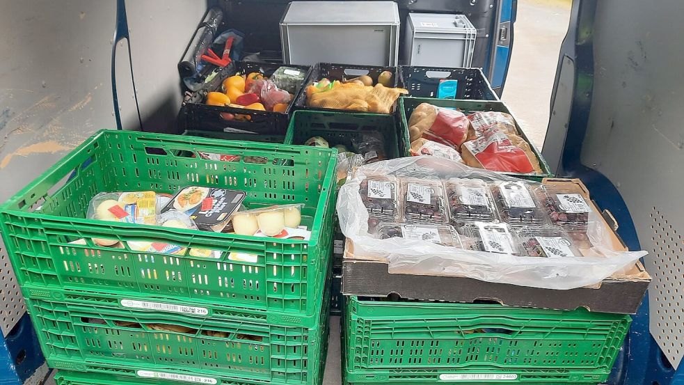 Der Verein "Hermas Box" verteilt gespendete Lebensmittel an rund 300 Personen in Wiesmoor und umzu. Foto: Hermas Box