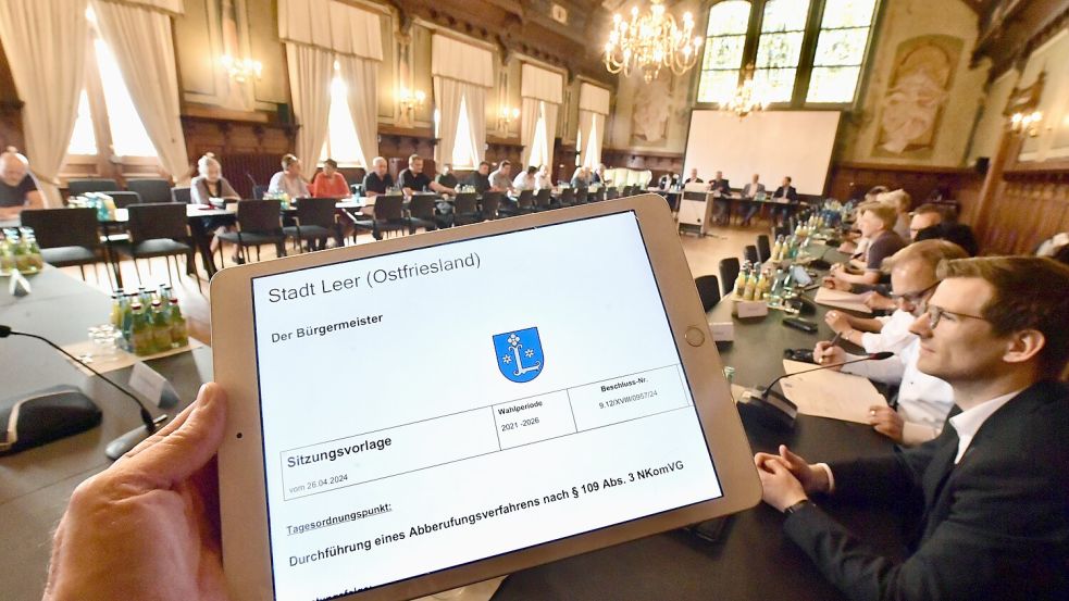 Am Donnerstag gab es eine Sondersitzung. Foto: Ortgies