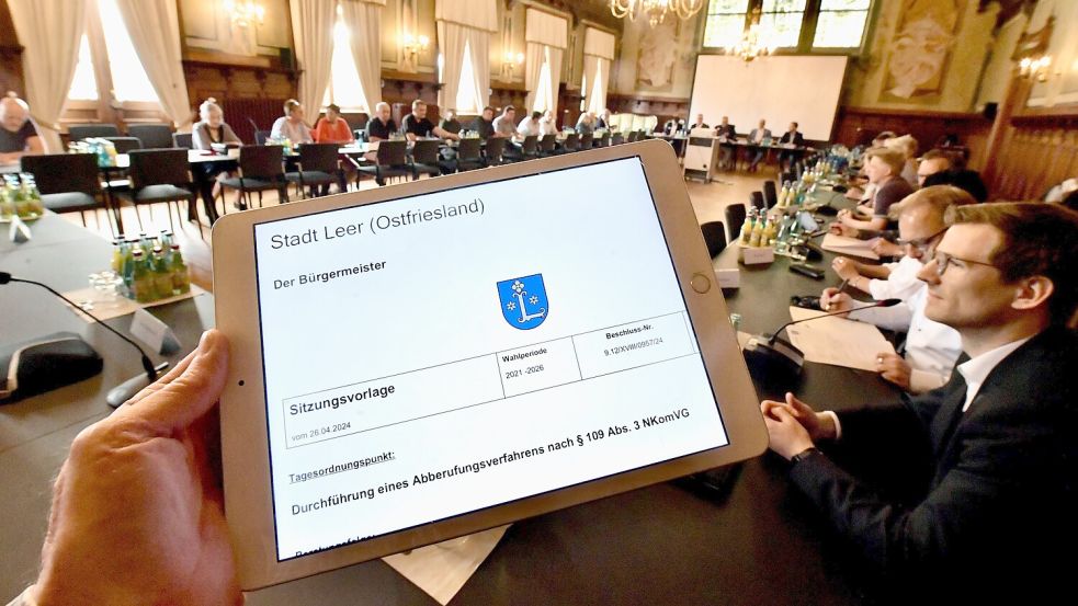 Am Donnerstag gab es eine Sondersitzung des Stadtrats. Foto: Ortgies