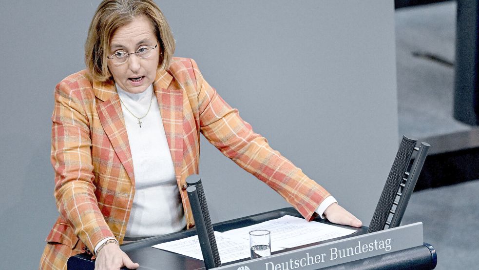 Die AfD-Bundestagsabgeordnete Beatrix von Storch wird in Filsum erwartet. Foto: Pedersen/dpa