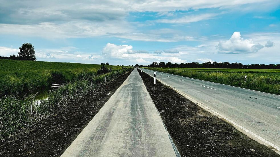 Der Bürgerradweg entlang der L 27 ist fertig. Foto: Privat
