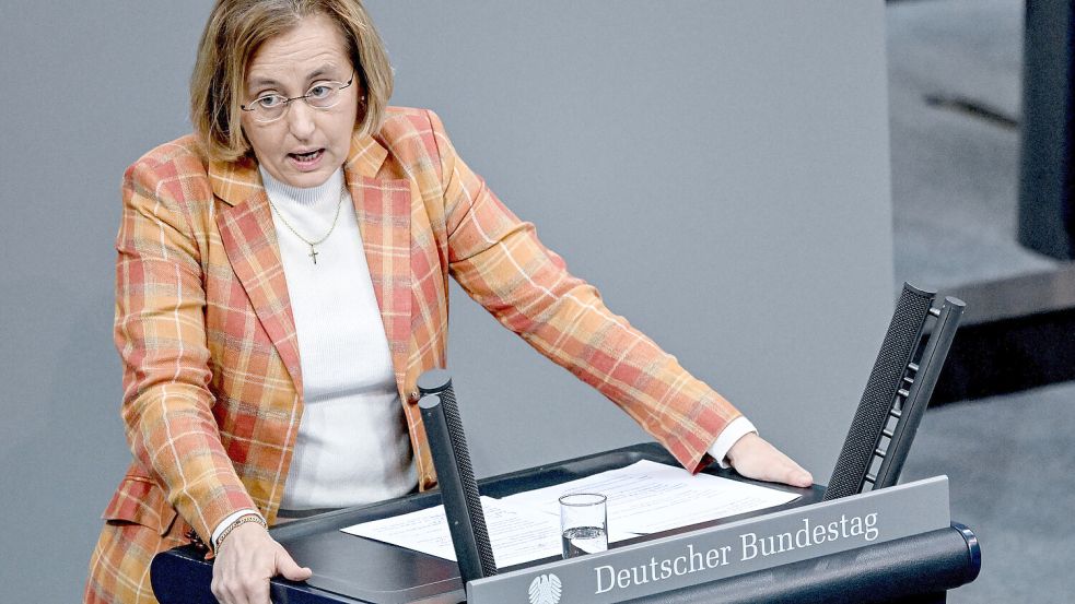 Die umstrittene AfD-Bundestagsabgeordnete Beatrix von Storch wird heute in Filsum erwartet. Eingeladen wurde sie von der AfD Ostfriesland. Foto: Pedersen/DPA