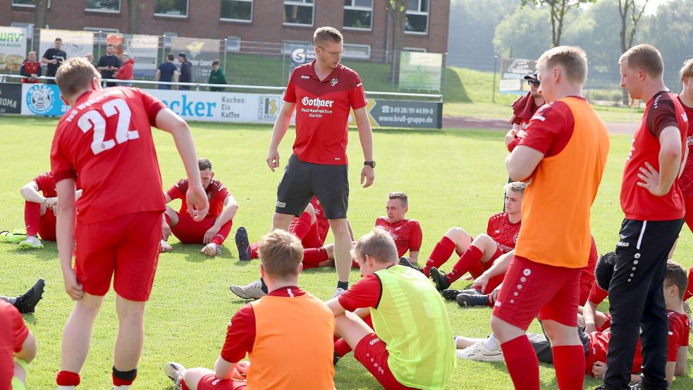 Am Ende herrschte Enttäuschung beim TuS Westerende, der in die Relegation muss. Foto: Gronewold