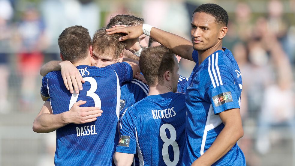 Alagie Jabbie stieß im Winter wieder zum Team von Kickers Emden dazu und bestritt 15 Spiele. Nun gehen beide Parteien wieder getrennte Wege. Foto: Doden, Emden