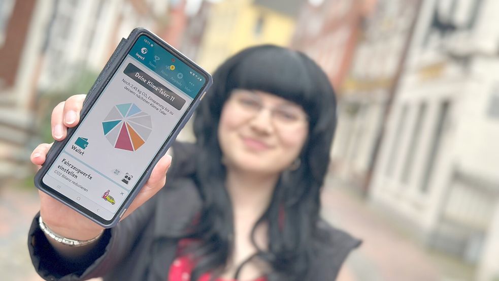 In der Klima-Taler-App wird durch klimafreundliches Verhalten ein Guthaben aufgebaut. Foto: Stadt Leer