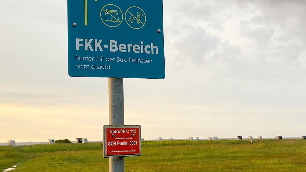 Hooksiels FKK-Strand ist der einzige ausgewiesene an Ostfrieslands Küste. Foto: Hanz