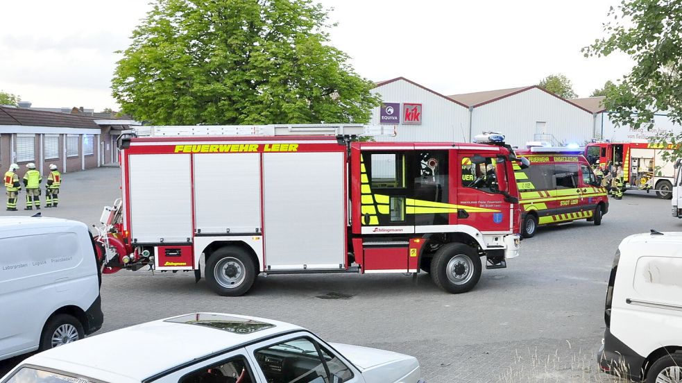 Die Feuerwehr war am Mittwochabend in Leer im Einsatz. Foto: Wolters