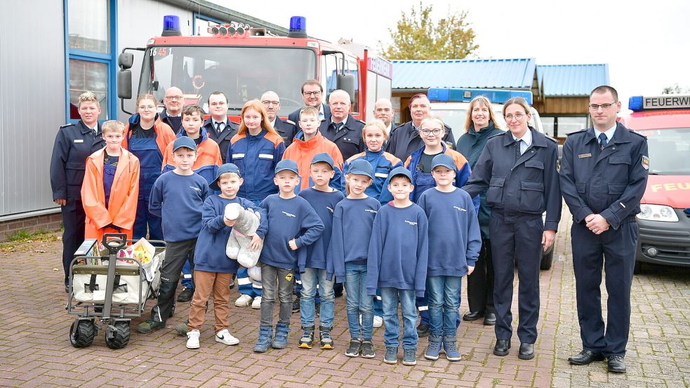 Die neue Kinder- und Jugendfeuerwehr in Twixlum wurde im November 2023 gegründet. Foto: Wagenaar/Archiv