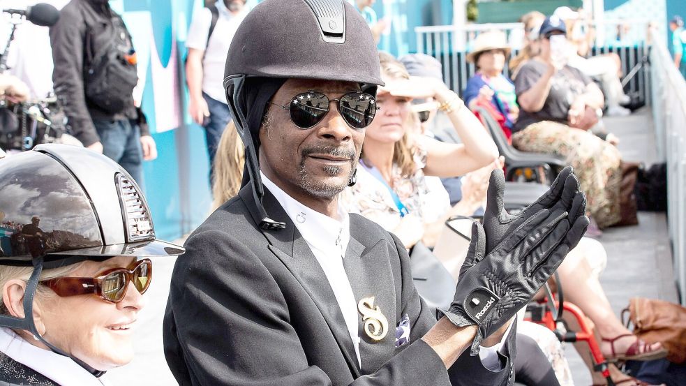 Immer ein Hingucker: US-Rapper Snoop Dogg, hier im Reiterdress. Foto:imago/Eibner-Pressefoto/Roger Buerk