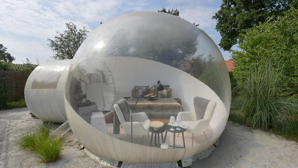 Das Bubble Tent ist eine kleine Welt für sich. Foto: Ortgies