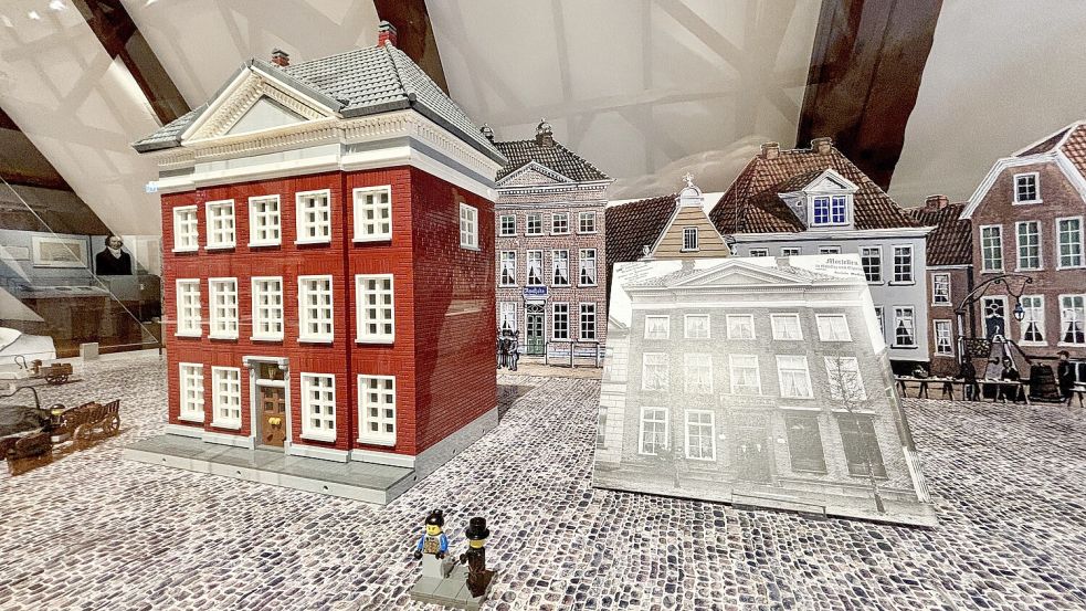 Einige Gebäude wurden auch mit Lego-Bausteinen rekonstruiert. Foto: Ortgies