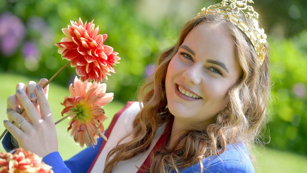 Blütenkönigin Leonie Landherr wird ihren Titel bald übergeben. Foto: Ortgies