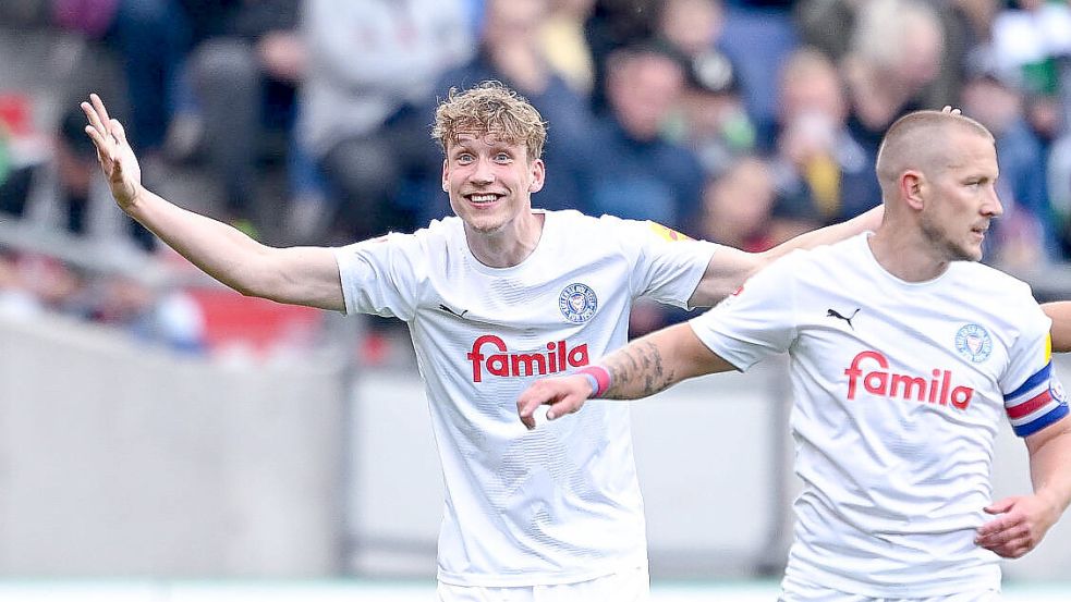 Es läuft bei Lasse Rosenboom: zwei Spiele, vier Tore. Foto: Imago