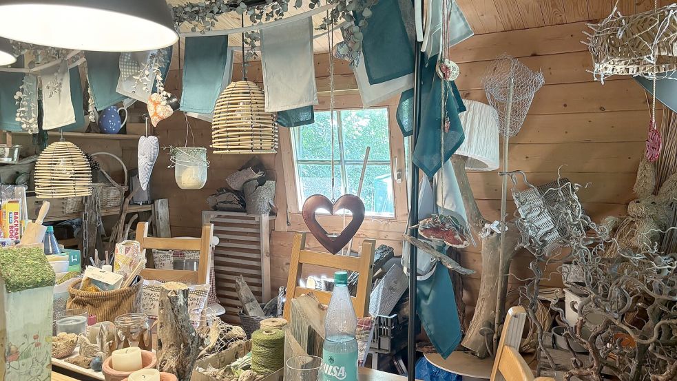In der Kreativwerkstatt kann mit Naturmaterialien gebastelt werden. Foto: Groenendaal