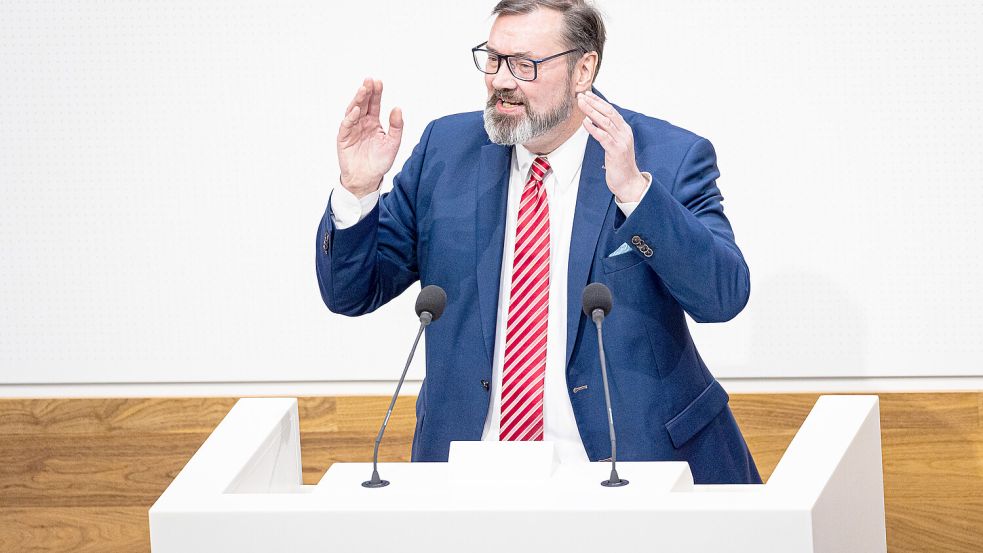 Erhofft sich eine Regierungsbeteiligung nach der nächsten Landtagswahl: Klaus Wichmann (AfD), Fraktionsvorsitzender seiner Partei im niedersächsischen Landtag. Foto: Moritz Frankenberg/dpa