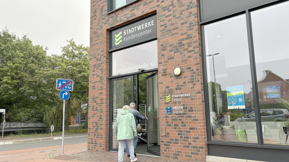 Das Kundencenter der Stadtwerke Emden in der Pottgießerstraße: So mancher Kunde kehrt in diesen Tagen hierher zurück, heißt es. Foto: Schuurman